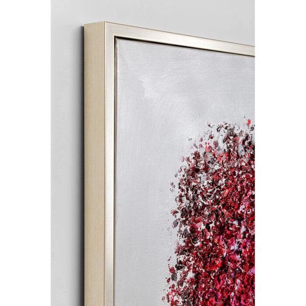 Rammet Kunstverk Flower Explosion 120x120cm