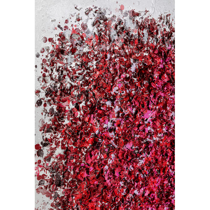 Rammet Kunstverk Flower Explosion 120x120cm