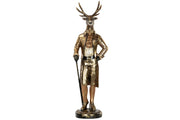Statue Hjort Mørk Gull 54 cm