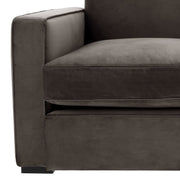Edmond dyp grå velour Eichholtz 3-seter sofa