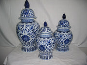 Jar  Porcelain White/Blue 'Ming' 60 h