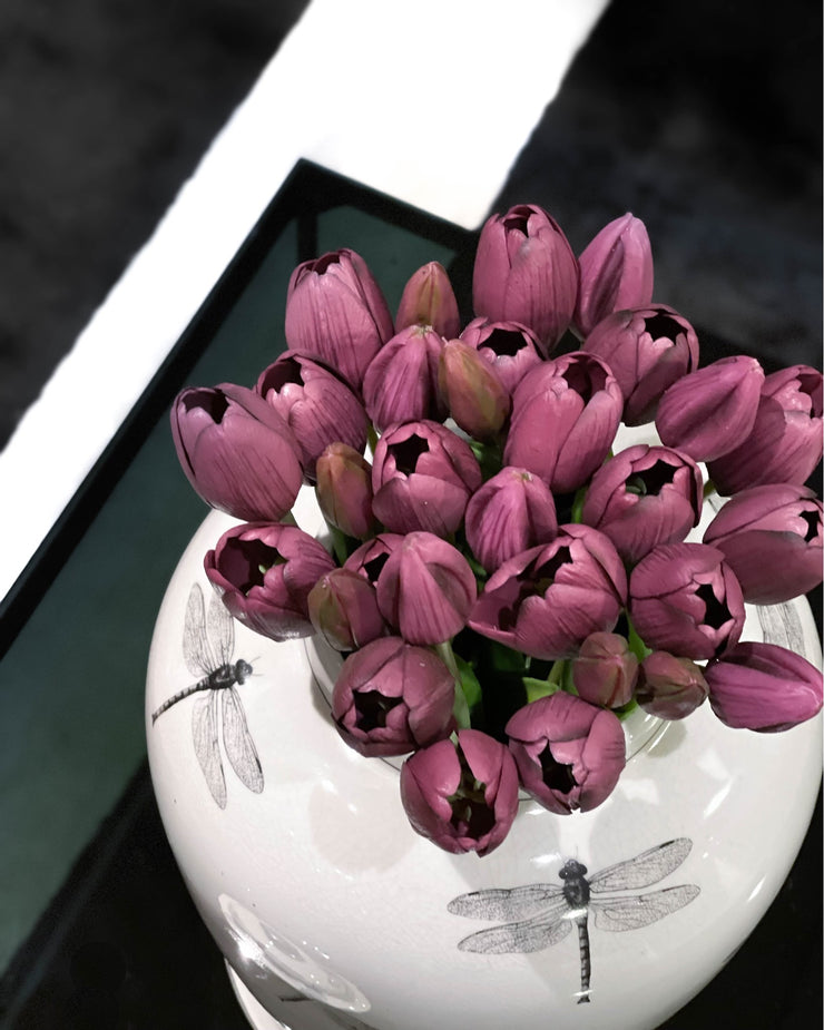 Tulipaner Lilla bunt/5 Stk - 39 cm