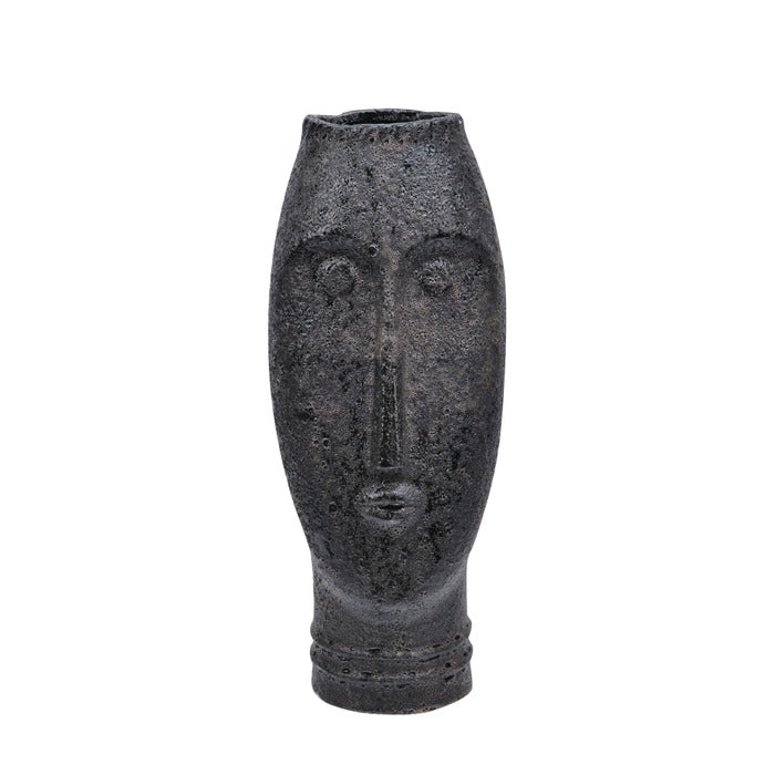 Face Sort Keramikk Vase 31 cm