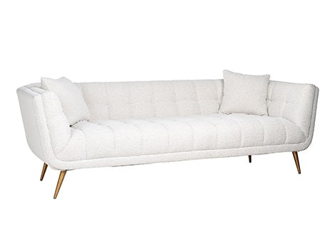 Sofa 3-Seter Hvit Huxley 230 cm