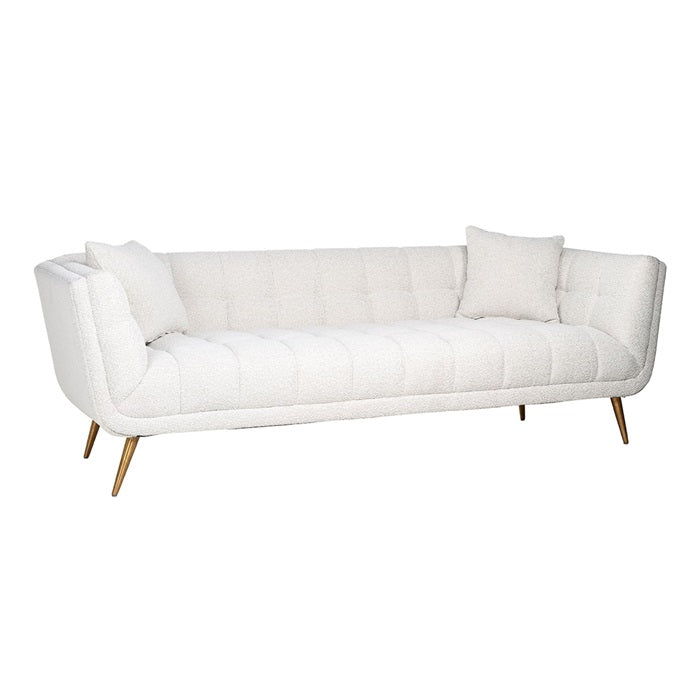 Sofa 3-Seter Hvit Huxley 230 cm