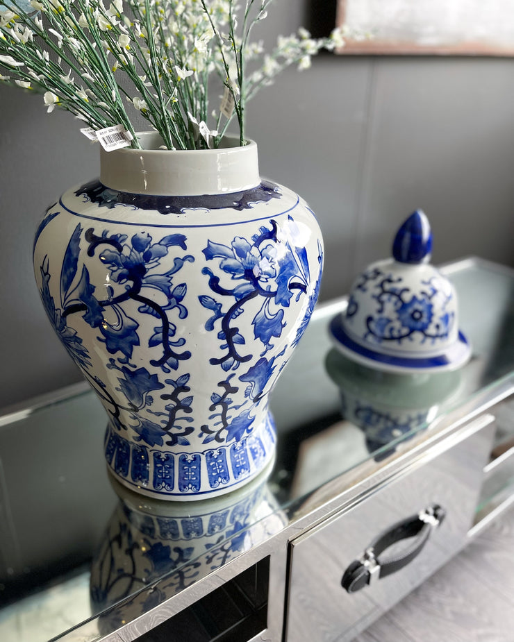 Jar  Porcelain White/Blue 'Ming' 60 h