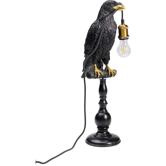 Bord Lampe Crow Sort/Gull