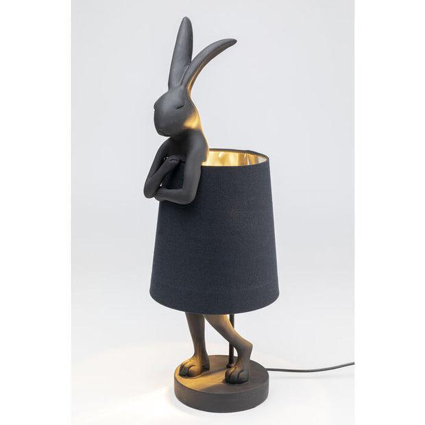 Bord Lampe Rabbit Sort