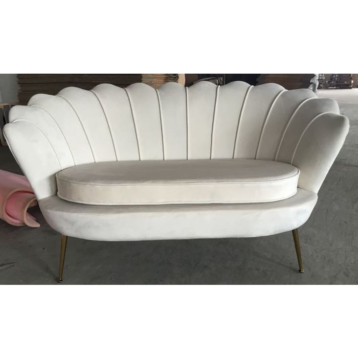 Sofa 2-seter Lily beige velour