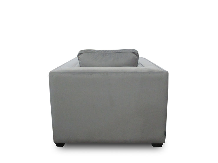 Chestina Grey Velvet Armchair