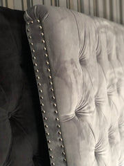 Headboard Classic 180 cm Grey Velvet