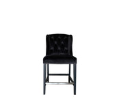 Deluxe Bar Chair Black Velvet